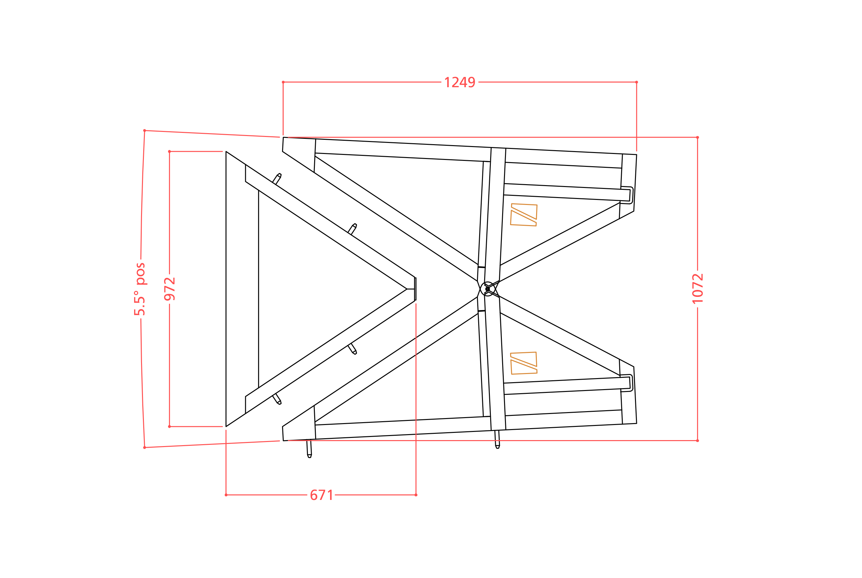DB Vario Corner infill 5.5º Positive (Red)-3